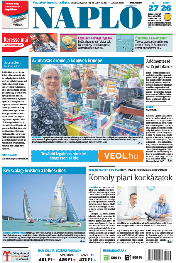 Lapszám: 2025.06.13. + MELLÉKLET
