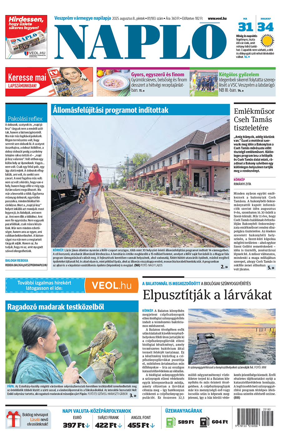 Lapszám: 2025.08.08. + melléklet