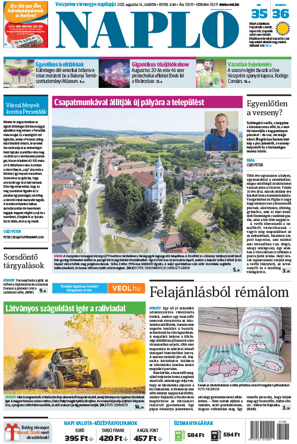 Lapszám: 2025.08.14.