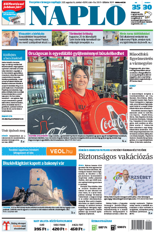 Lapszám: 2025.08.16.
