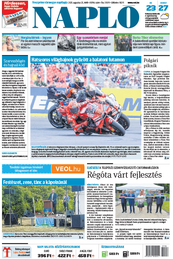 Lapszám: 2025.08.25.