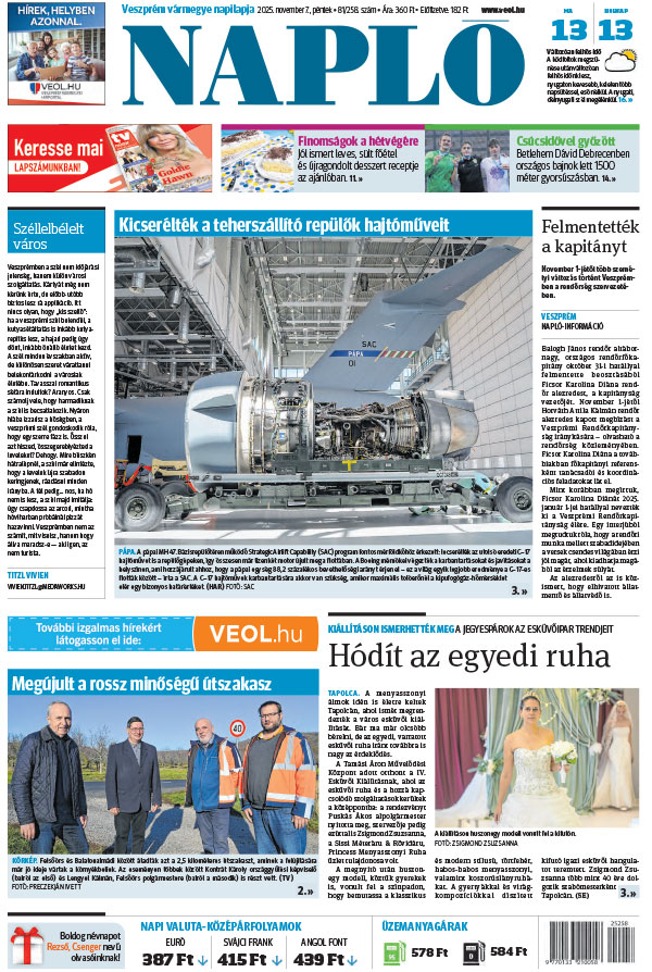 Lapszám: 2025.11.07. + MELLÉKLET