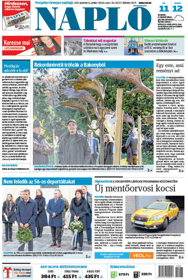 Lapszám: 2025.11.14. + MELLÉKLET