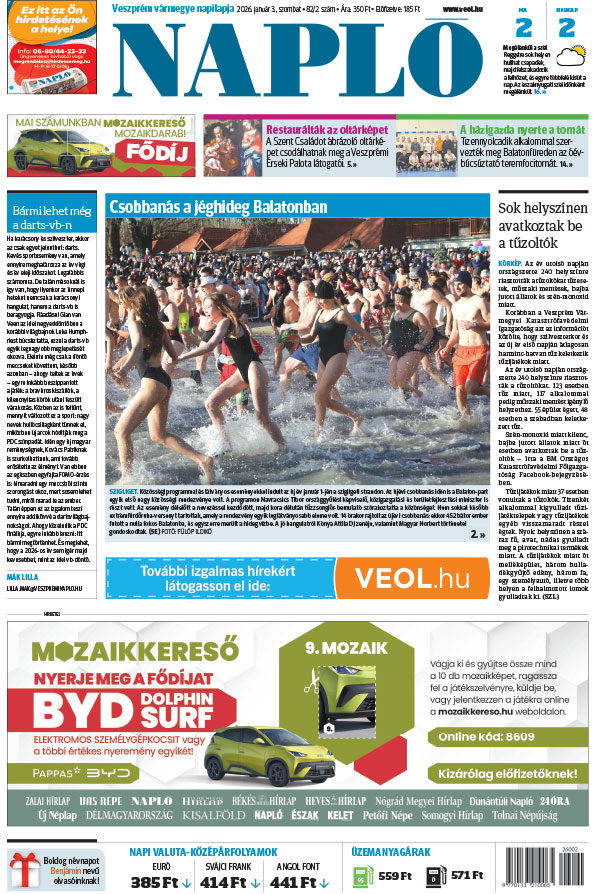 Lapszám: 2026. 01. 03.