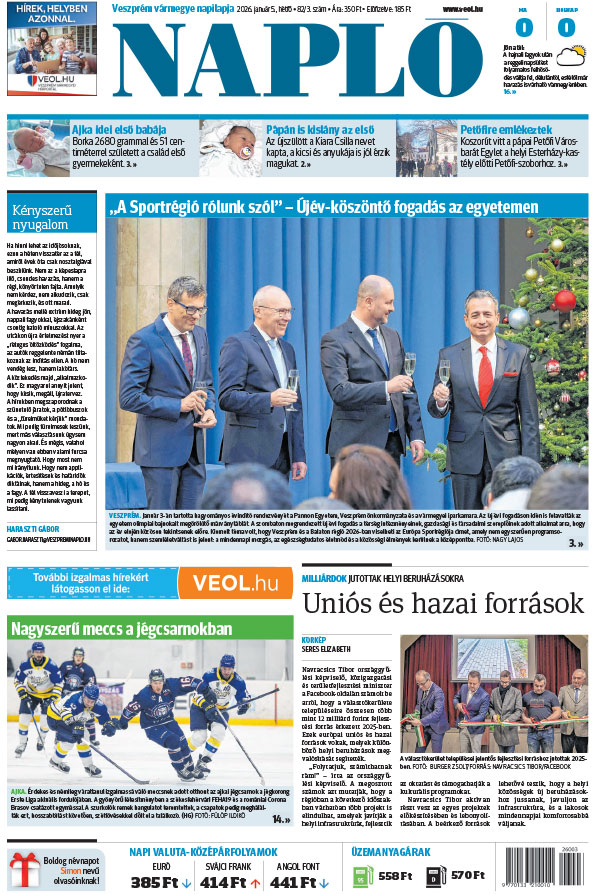 Lapszám: 2026. 01. 05.