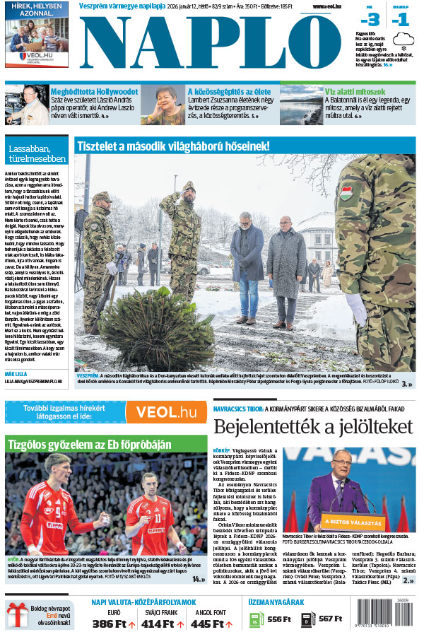 Lapszám: 2026. 01. 12.