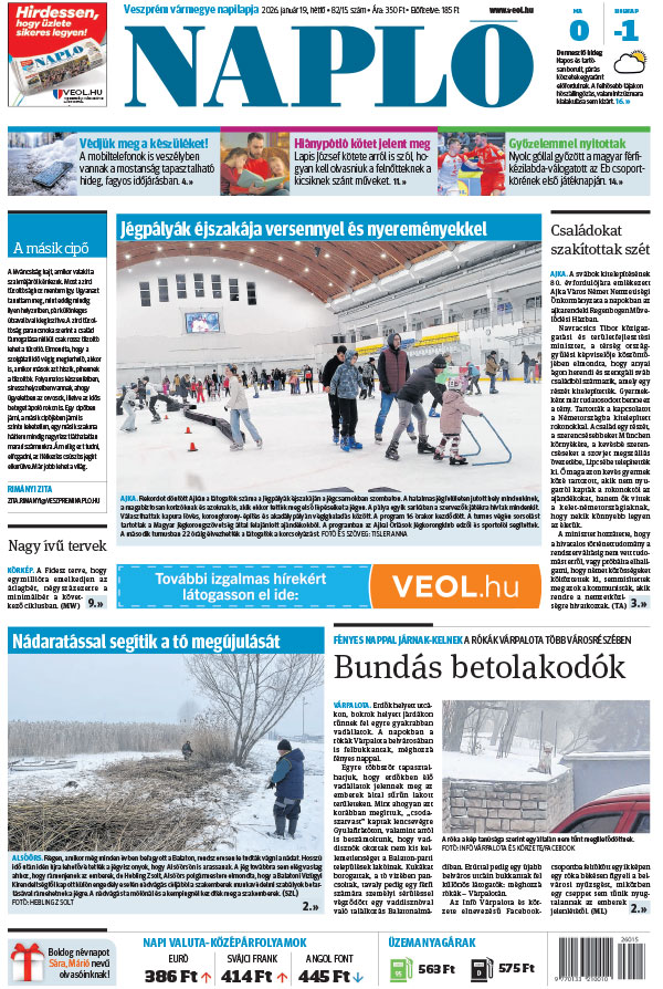 Lapszám: 2026. 01. 19.