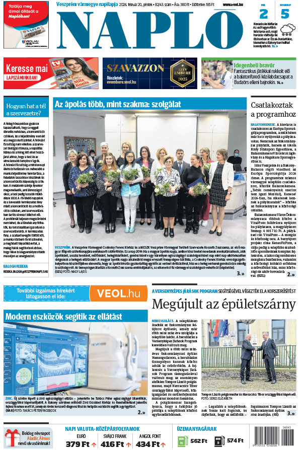 Lapszám: 2026. 02. 20. + MELLÉKLET