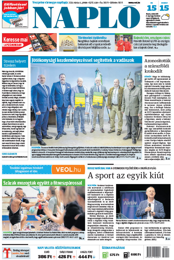 Lapszám: 2026. 03. 06. + MELLÉKLET