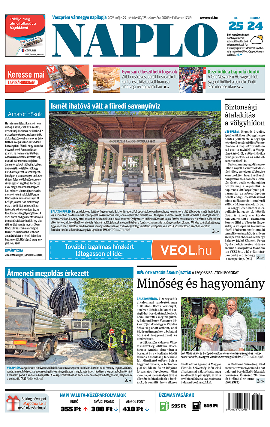 Lapszám: 2026.05.29. + Melléklet