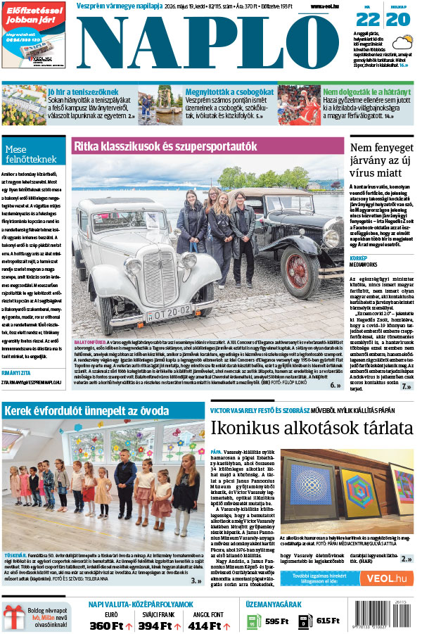 Lapszám: 2026. 05. 19.