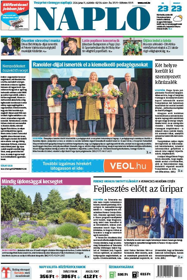 Lapszám: 2026. 06. 11.
