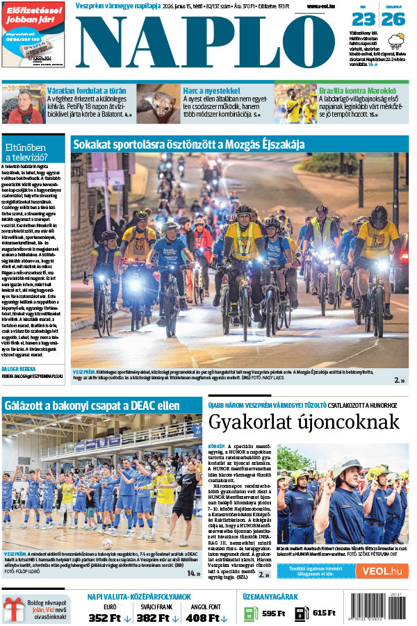 Lapszám: 2026. 06. 15.