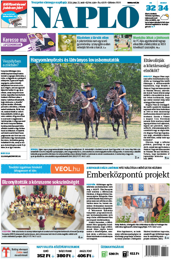 Lapszám: 2026. 06. 23.