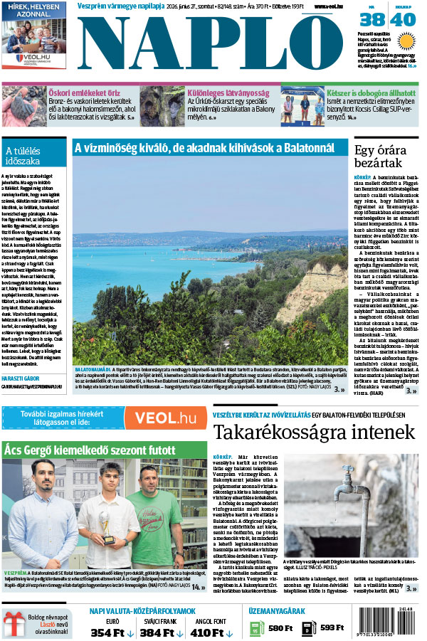 Lapszám: 2026. 06. 27.