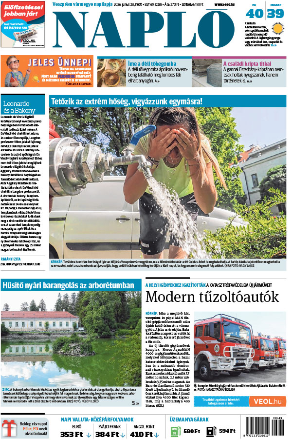 Lapszám: 2026. 06. 29.