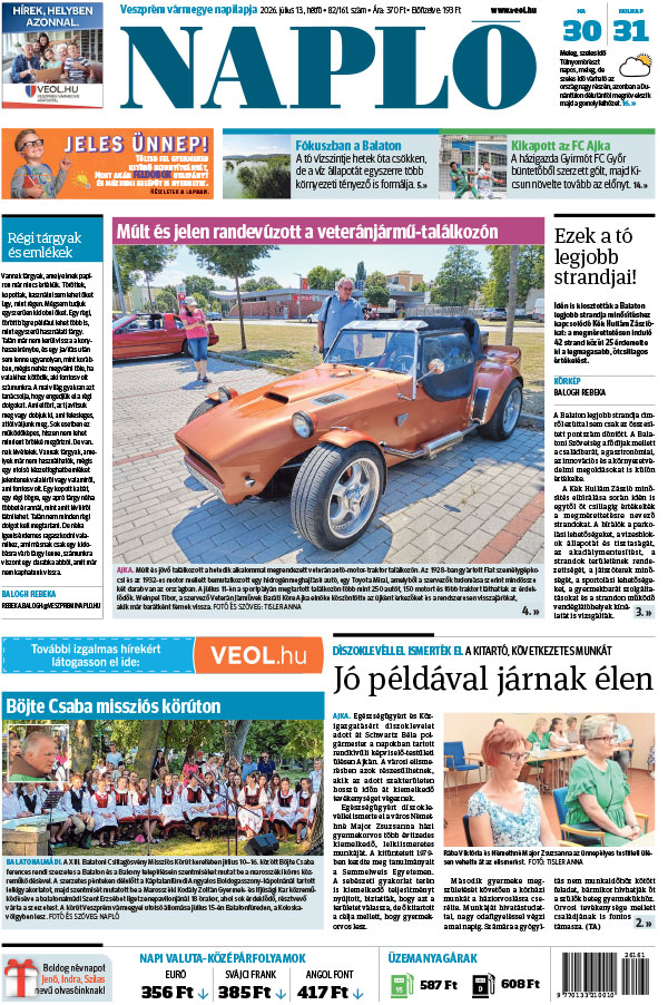 Lapszám: 2026. 07. 13.