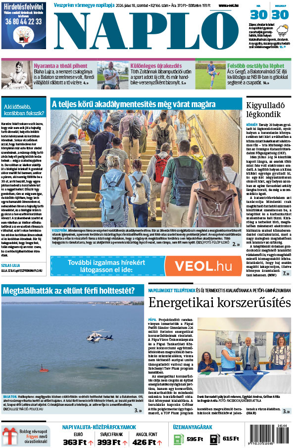 Lapszám: 2026. 07. 18.