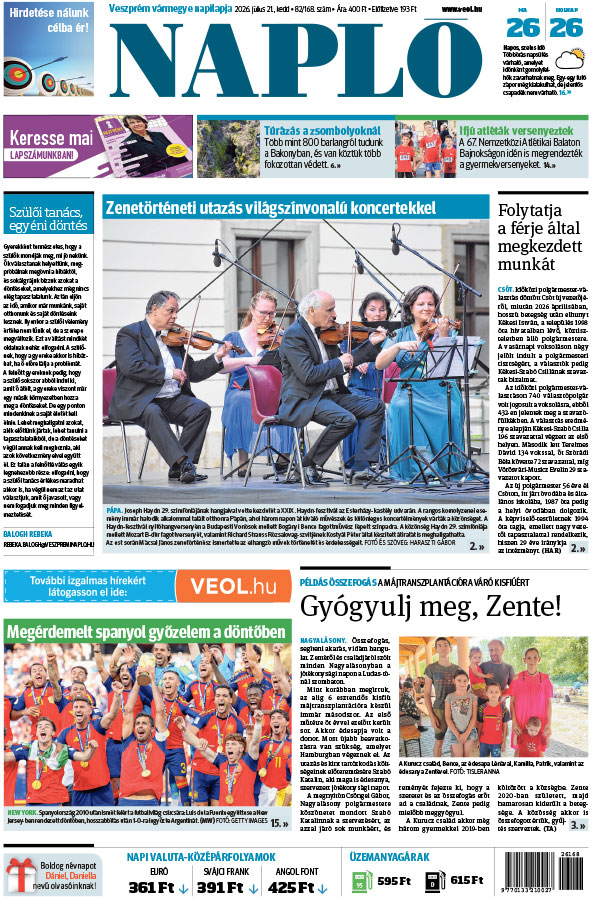 Lapszám: 2026. 07. 21.
