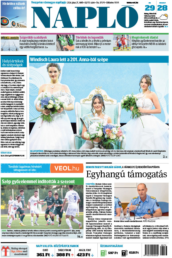 Lapszám: 2026. 07. 27.